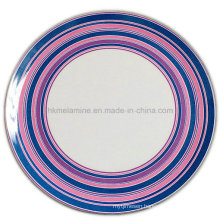 Round Melamine Dinner Plate with Logo (PT7248)